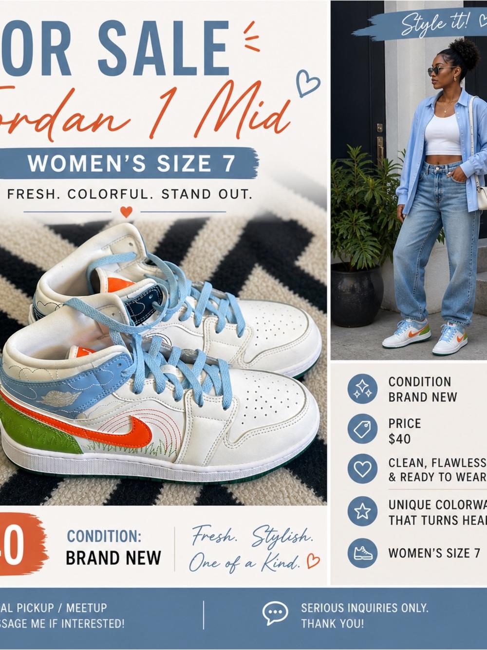 Jordan 1 Mid Sneakers